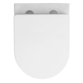 Унитаз подвесной Aquanika Basic Rim AQB101-00 безободковый с сиденьем микролифт белый